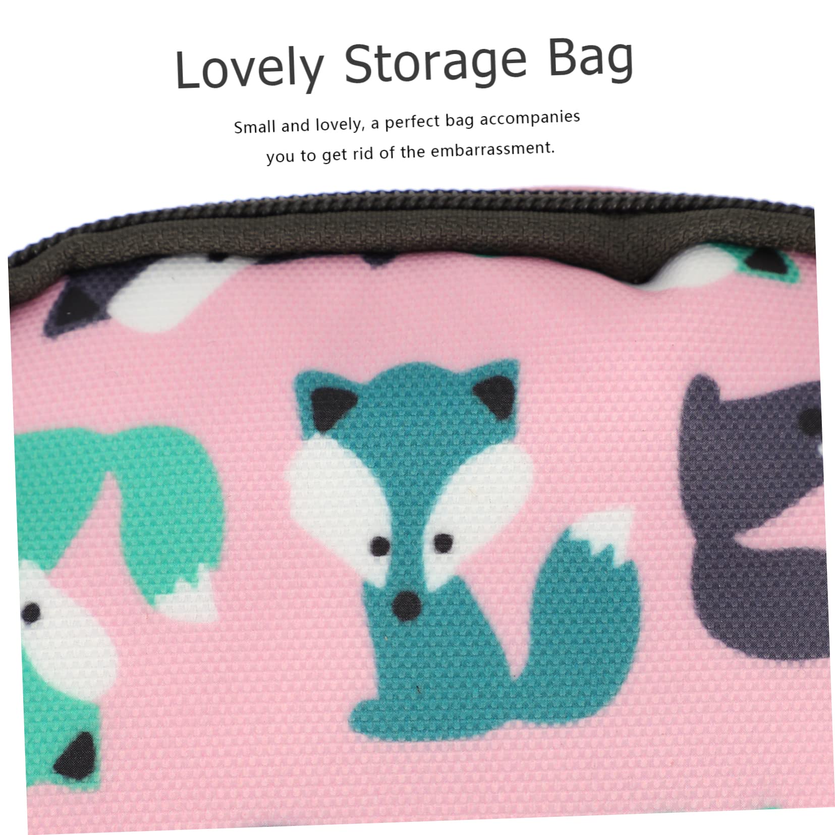 Healeved 2-Pack Zippered Sanitary Towel Storage Bags - Waterproof Toiletry Organizer & Coin Pouch for Travel, Gym, and Period Care Essentials