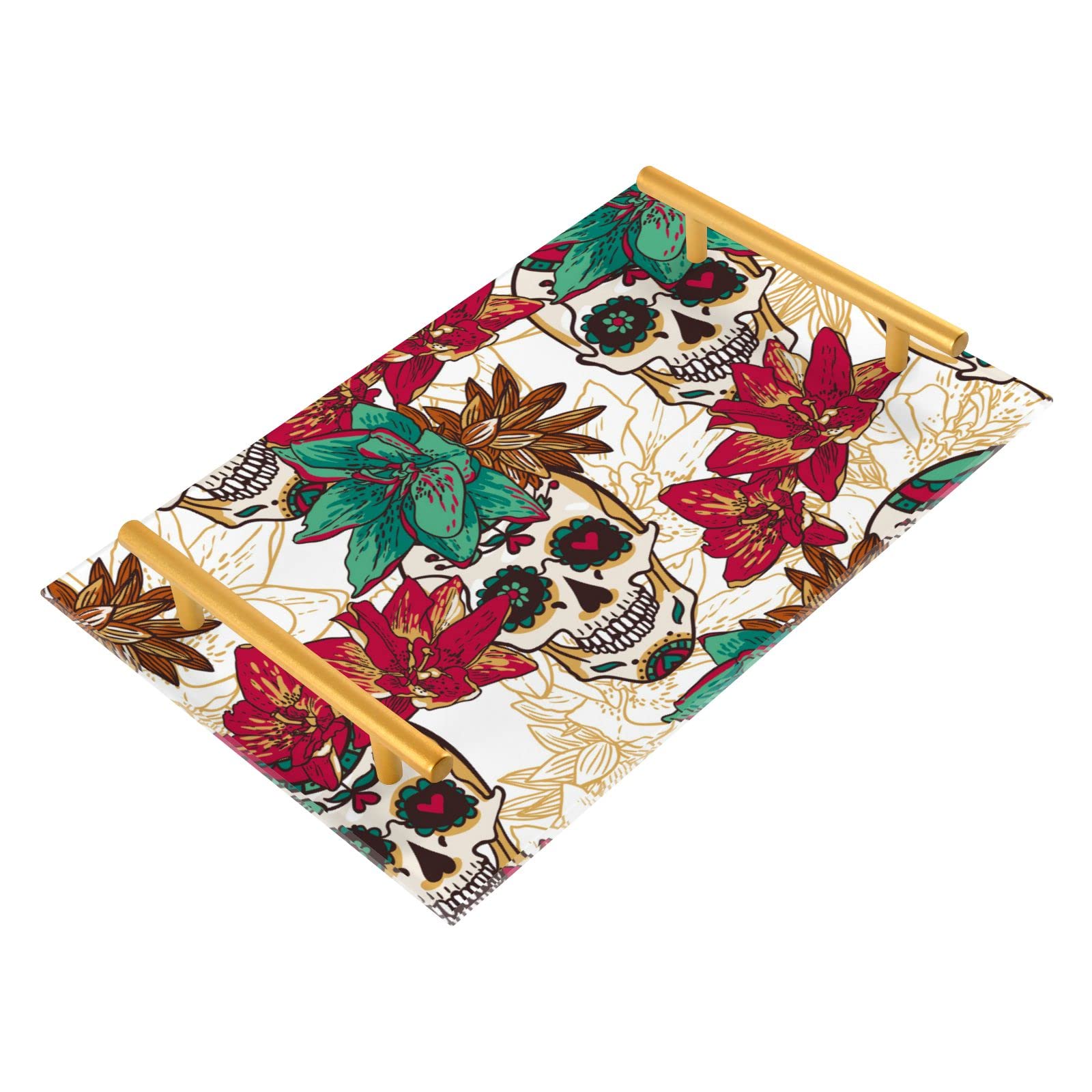 Acrylic Serving Tray with Handles - 7.87