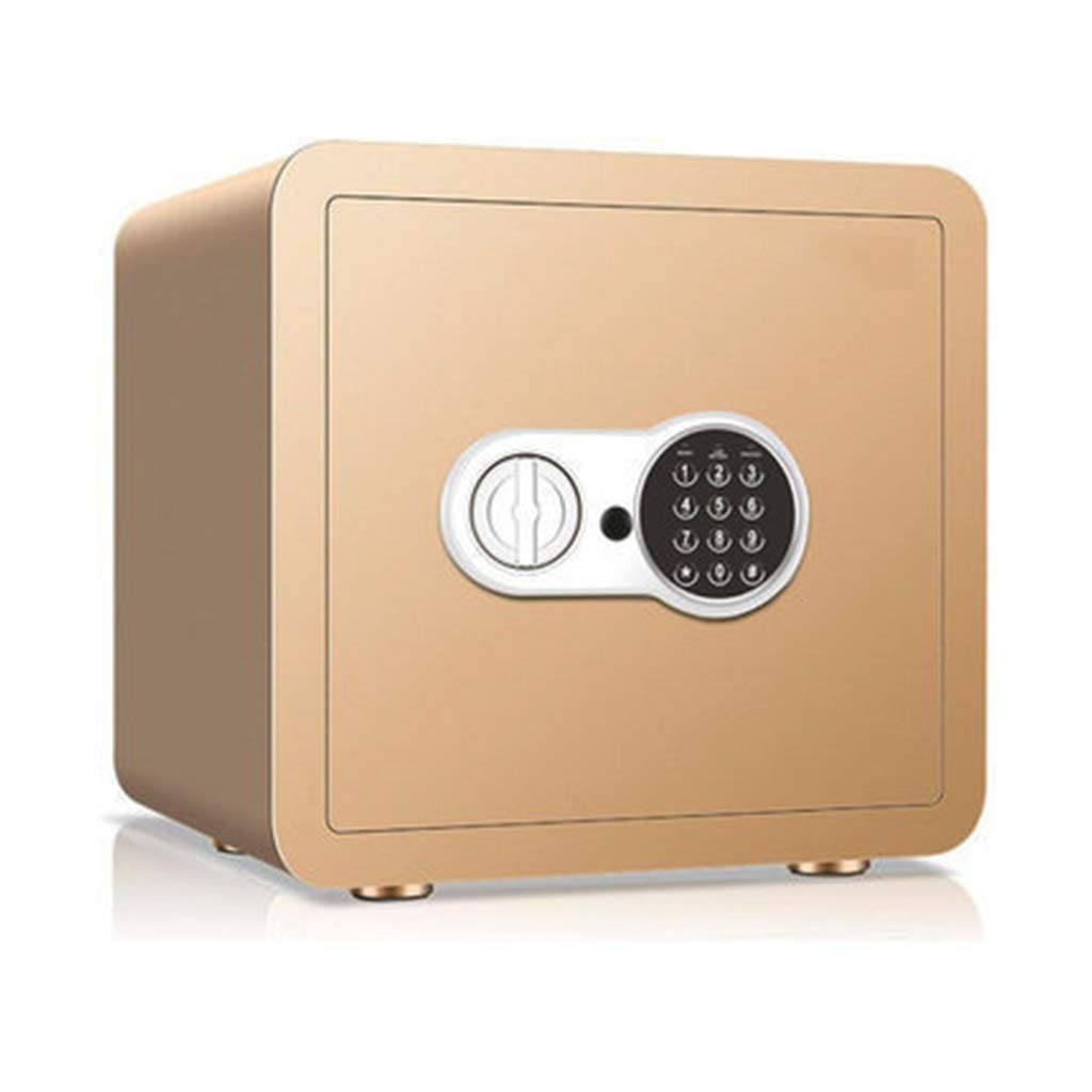 Steel Home Security Safe with Password Unlock - Heavy Duty Safe Deposit Box for Hotel, Private Storage, Bedroom & Cosmetics | Secure Jewelry, Documents & Valuables