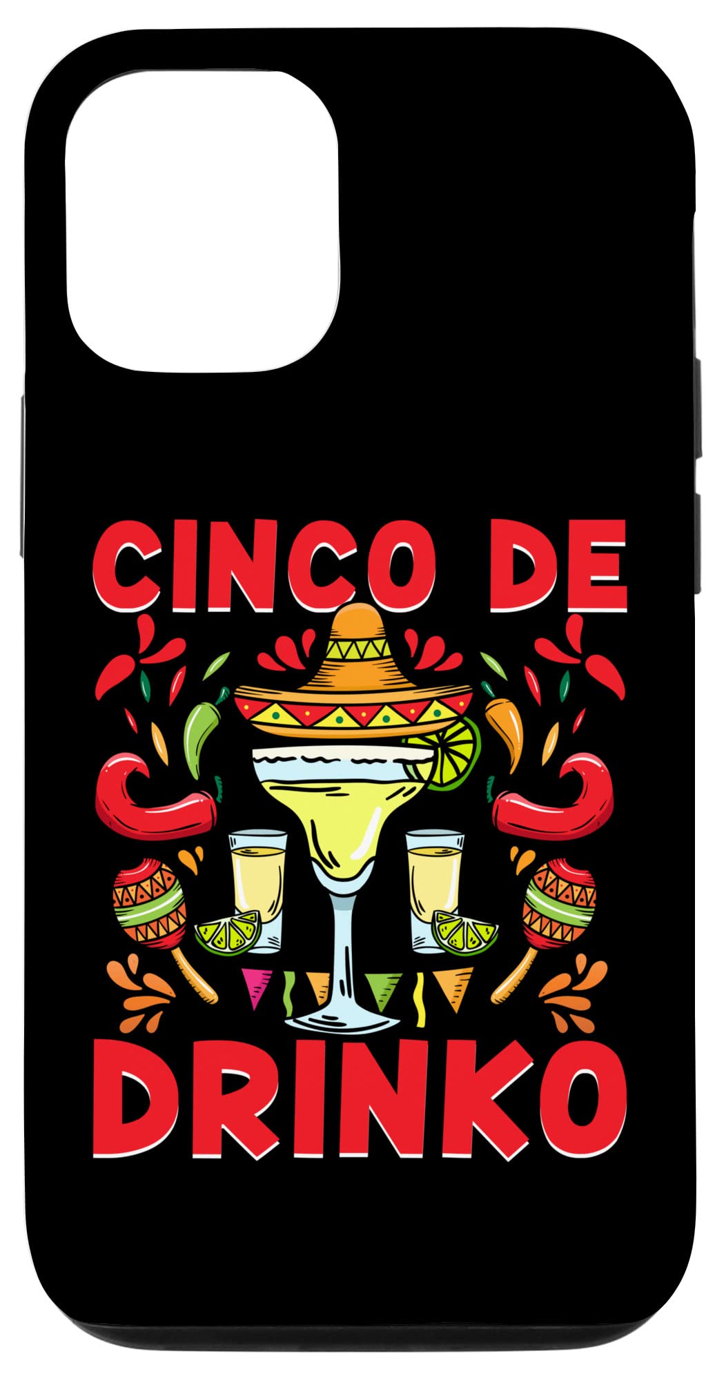 iPhone 12/12 Pro Case - Mexican Fiesta Party Design for Cinco De Mayo & Drinking Celebrations | Perfect for Cinco De Mayo Parties, Bar Nights & Festive Gatherings
