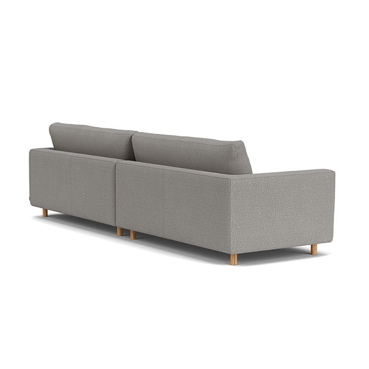 Modern Dylan Boucle 4-Seater Sofa - Soft Chenille Fabric Sectional Couch for Living Room, Lounge & Family Room - Comfortable Mid-Century Style Sofa for Home Decor