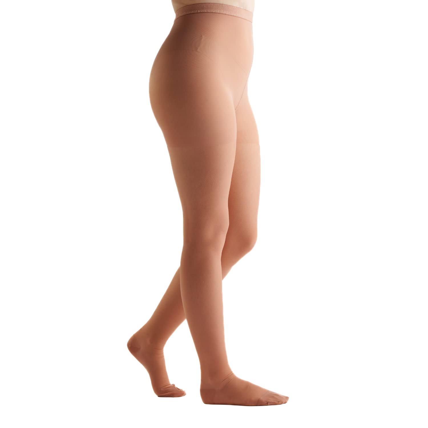 EvoNation Women's Waist-High 8-15 mmHg Graduated Compression Pantyhose - Mild Support Stockings for Varicose Veins, Swelling & Travel - Perfect for Pregnancy, Nurses & Long Flights