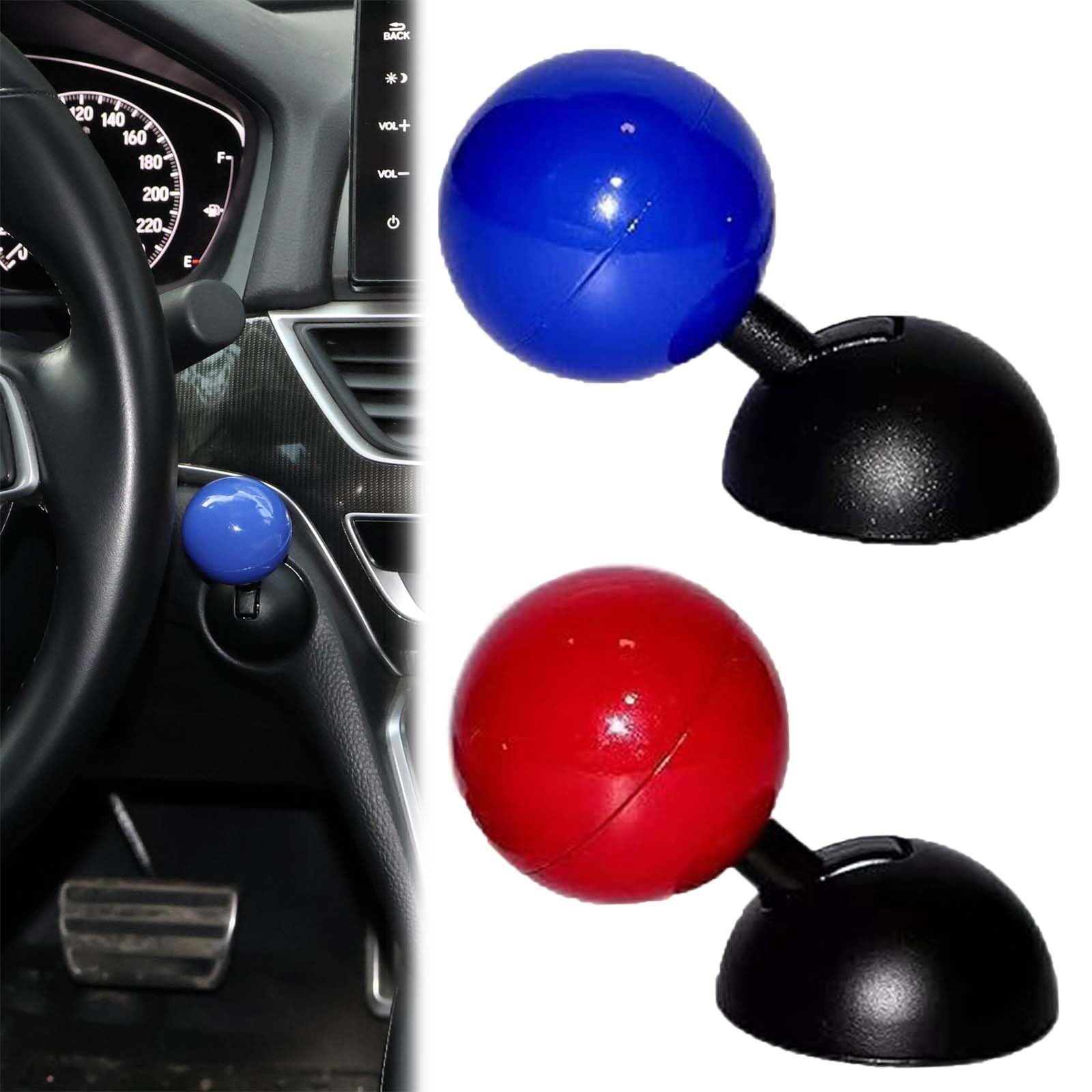 Car Push to Start Button Rocker - Red Automotive One-Touch Engine Start Stop Joystick Cover for Enhanced Vehicle Ignition Control, Ideal for Modern Cars and Trucks
