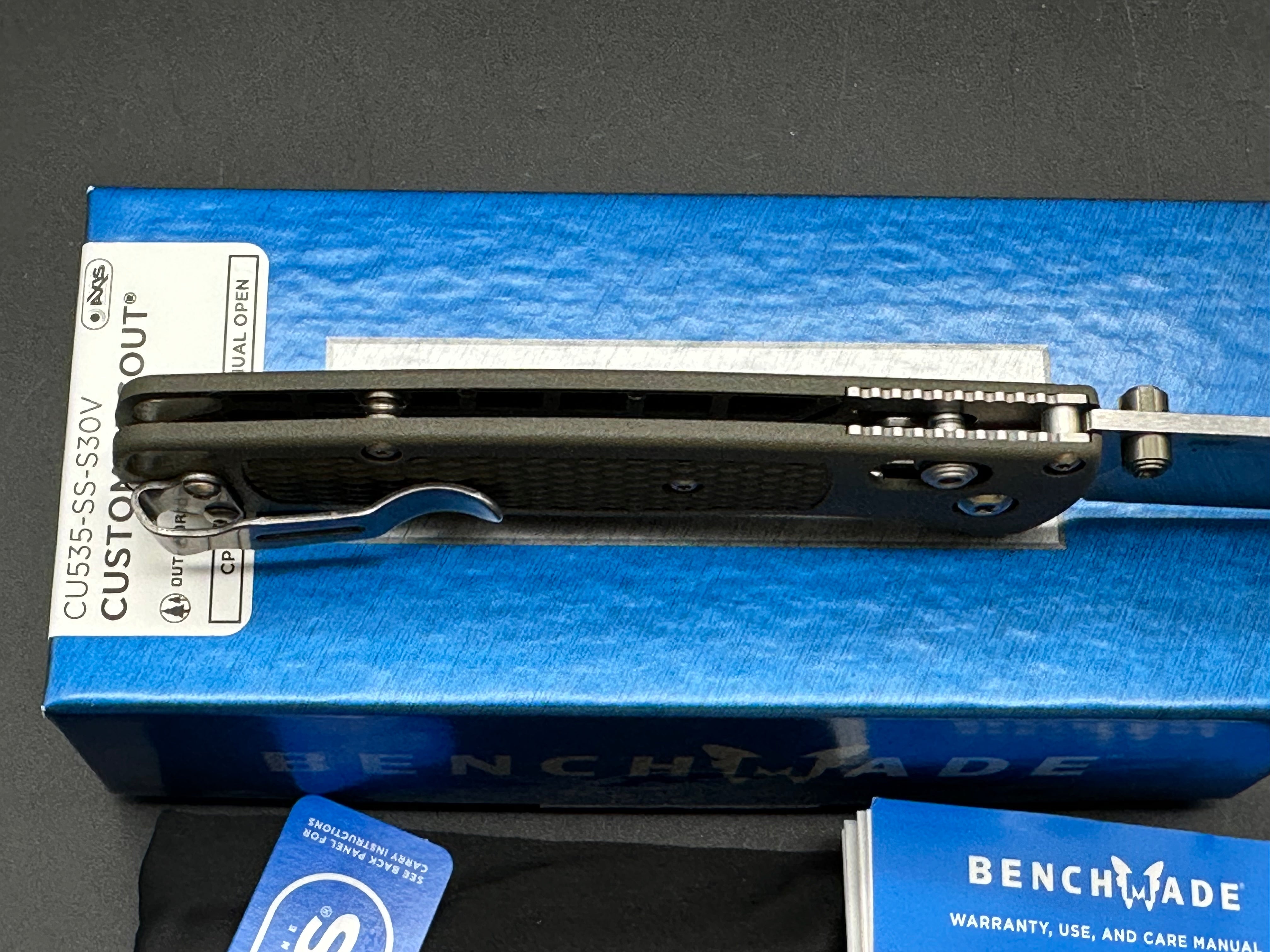 Benchmade Bugout Custom Knife - New 3.24