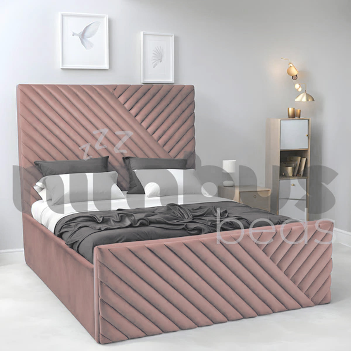 Premium Fraser Bed Frame - Queen Size, Sturdy Metal Platform with Wooden Slats, Noise-Free Support - Perfect for Master Bedrooms, Guest Rooms & Modern Apartments