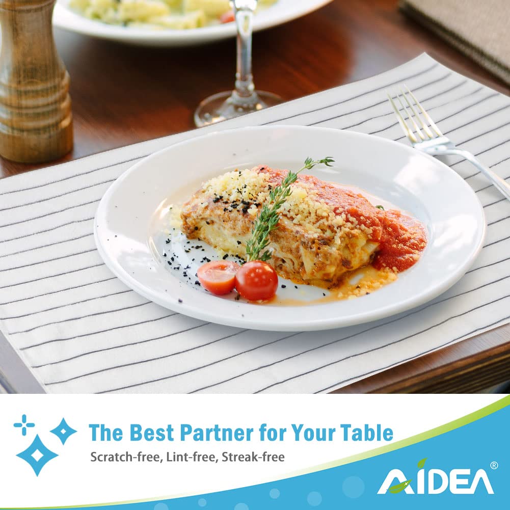 AIDEA 8-Pack Super Soft Absorbent Microfiber Kitchen Towels - 18