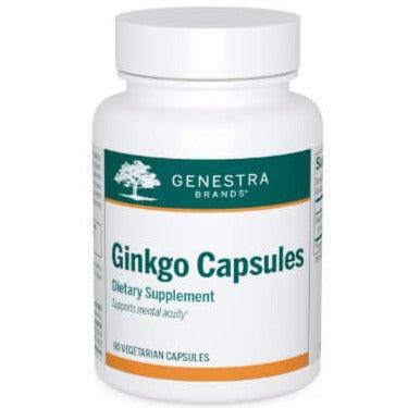 Genestra Ginkgo Biloba 60 Veggie Caps - Supports Memory & Focus - Natural Brain Health Supplement for Adults - Perfect for Study, Work & Mental Clarity