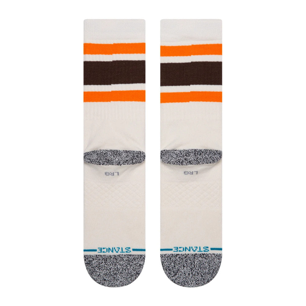 Stance Boyd St Socks for Men - Soft & Durable Orange Crew Socks - Perfect for Running, Gym & Everyday Comfort