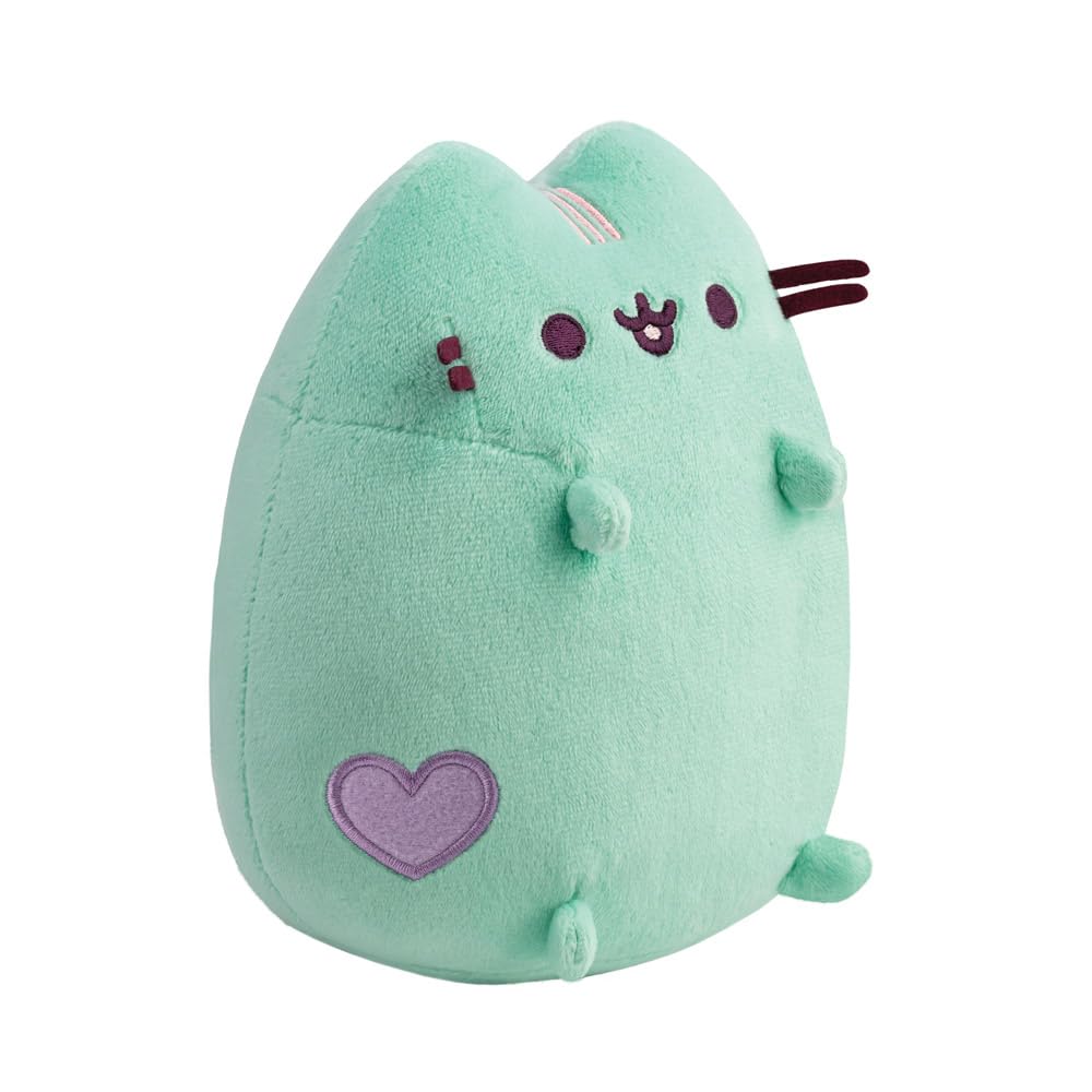 **Aurora 61561 Mint Pastel Pusheen Plush Stuffed Animal Toy - Soft & Cuddly Green Cat for Kids, Gift, and Home Decor**