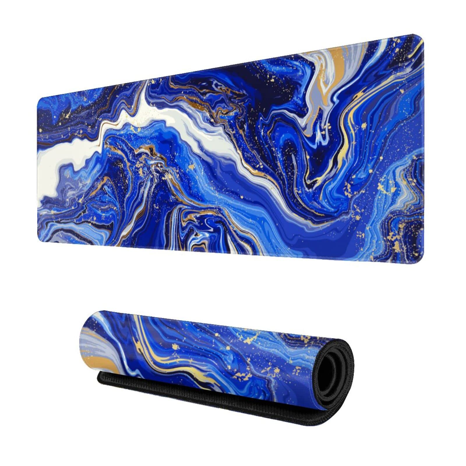 Premium Blue Marble Gaming Mouse Pad XL - 31.5