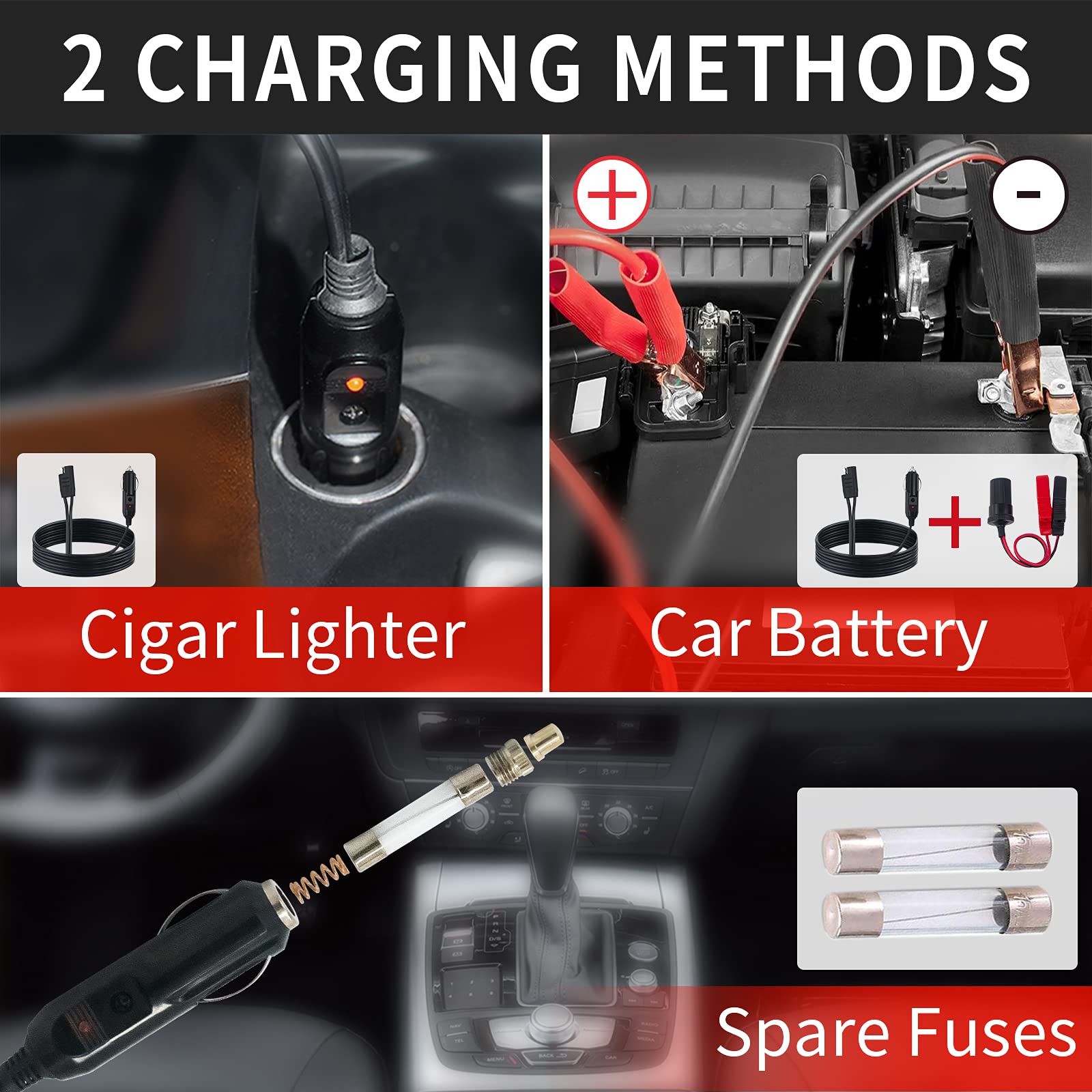 5 Ton 12V Electric Hydraulic Car Jack with Air Inflator - Portable Lifting Tool for SUV, Sedan, MPV (6.1-17.7 Inch Range) - Emergency Tire Changing & Roadside Repair Kit for Travel Safety