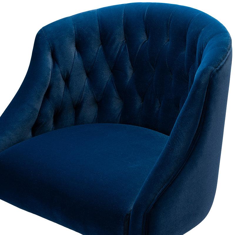 Penelope Velvet Tufted Office Chair - Ergonomic Executive Desk Chair with Lumbar Support - Perfect for Home Office, Gaming & Workspace Comfort