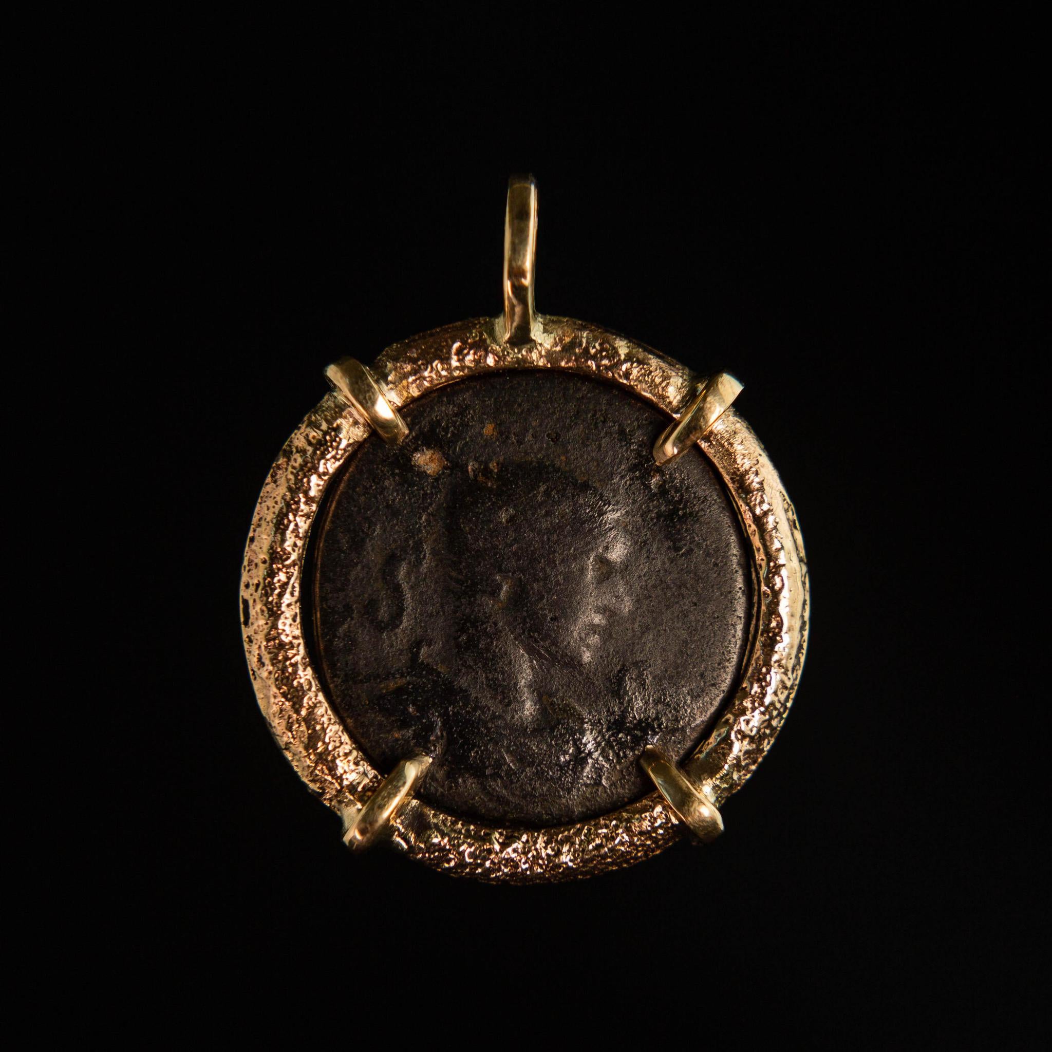 Ancient Roman Coin Charm Pendant - Genuine Relic Jewelry for Necklace Making, Historical Reenactment & Gift Giving