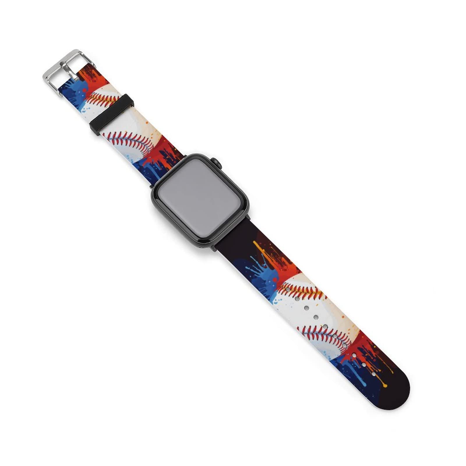 Eiffel Tower Paris Apple Watch Bands Compatible with 38mm 40mm 42mm 44mm - Replacement Strap for iWatch Series SE 6 5 4 3 2 1 - Classic Buckle Design for Women & Men - Perfect for Travel, Workout and Daily Fashion Accessory