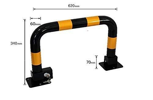 Heavy Duty Parking Latch Barrier - Anti-Theft Triangle Parking Lock for Securing Parking Spaces, Car Doors & Transport Facilities (820x340mm/620x340mm) - Ideal for Parking Lots, Garages & Commercial Vehicle Protection