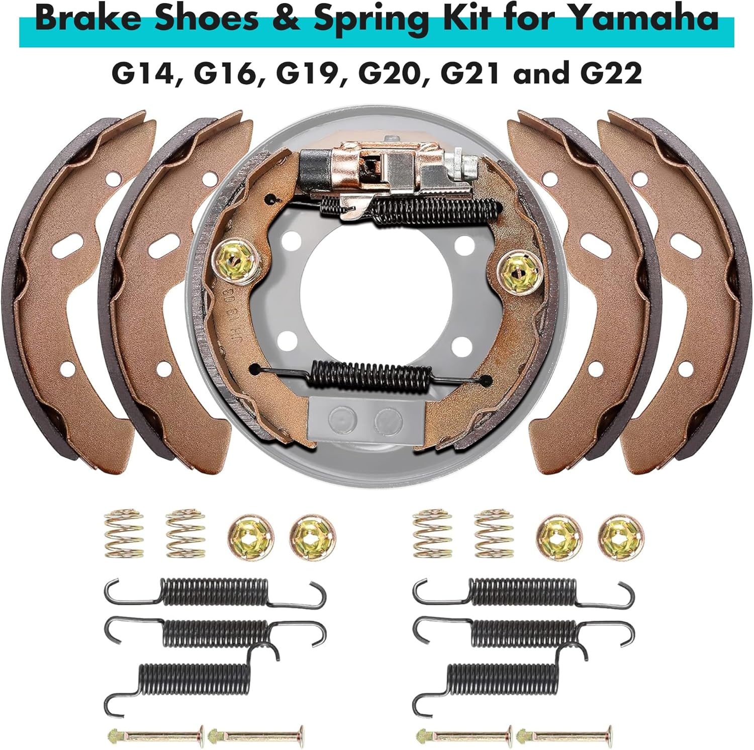 Yamaha G14 G16 G19 G22 Golf Cart Brake Repair Kit - Compatible with 1994-2006 Models | 10L0L | Perfect for Golf Course Maintenance & DIY Cart Repairs