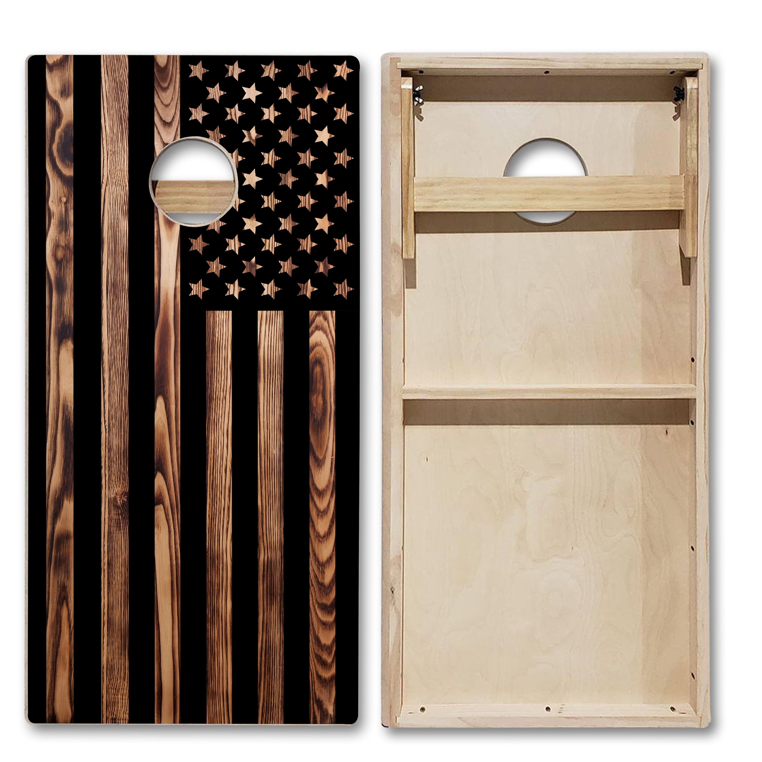 Premium Cornhole Game Set - 4'x2' Tournament Grade LED Cornhole Boards with Light-Up Rings, 8 Bean Bags & Carry Case - Perfect for Tailgating, Backyard Parties, BBQs & Outdoor Events