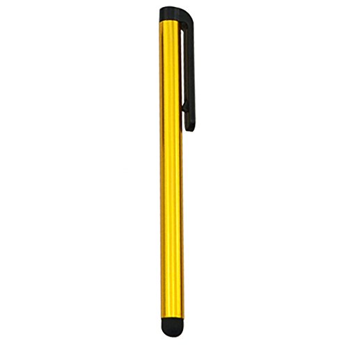 5-Pack Universal Metal Touch Stylus Pen for iPhone, iPad, Smartphones & Tablets - Precise Writing & Drawing - Perfect for Note-Taking, Digital Art & Touchscreen Devices (Gold)