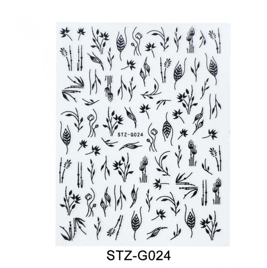 3D Black Letter Nail Art Stickers - English Alphabet Nail Decals for DIY Nail Design, Salon & Home Manicure | Perfect for Parties, Weddings, Holidays & Everyday Nail Decorations