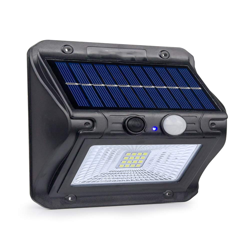 Solar Powered Motion Sensor Outdoor Lights - 16 LED Waterproof Garden Lighting for Pathways, Lawns, and Landscapes | Weatherproof Solar Lights for Yard, Patio, Deck, and Driveway Security