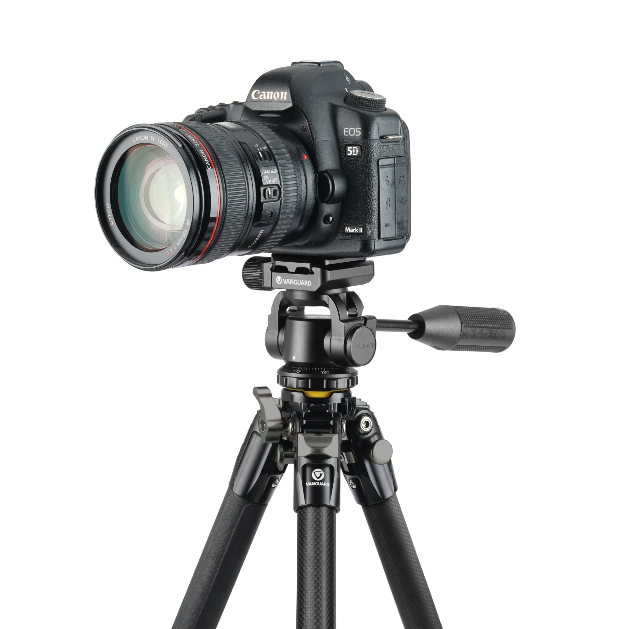 VEO 5 264CO28 Carbon Fiber Tripod with Pan Head - Lightweight & Stable for Scopes, Binoculars, Cameras - Perfect for Hunting, Bird Watching, Photography & Outdoor Adventures