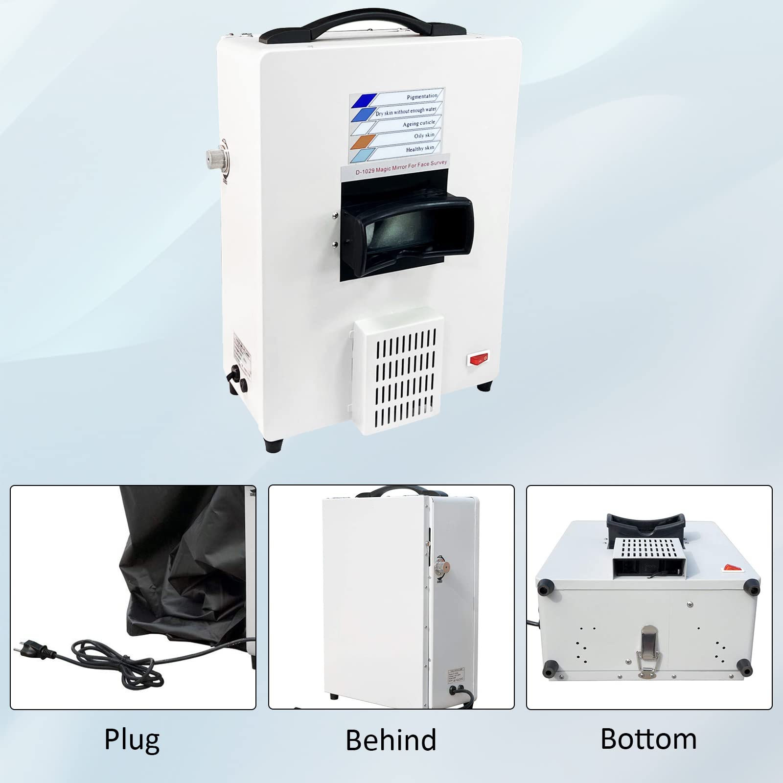 Elitzia ETD1029 Professional UV Skin Analyzer for Laptop - Portable Beauty Device for Skin Analysis & Care | Perfect for Home Spa, Dermatology Clinics & Beauty Salons