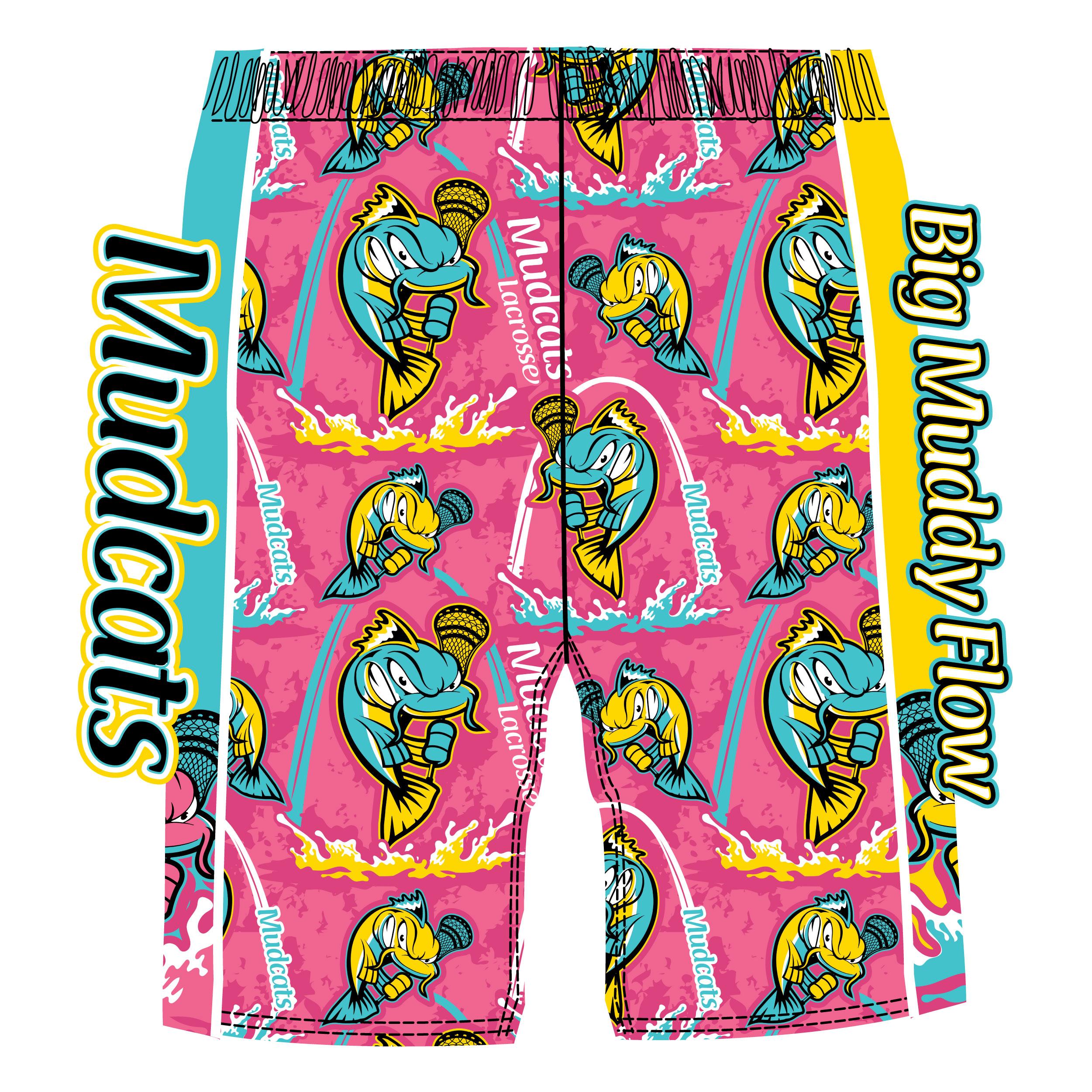 Boys & Men's Big Muddy Mudcats Pink Shorts - Comfortable & Durable for Outdoor Adventures, Fishing, Hiking & Casual Wear