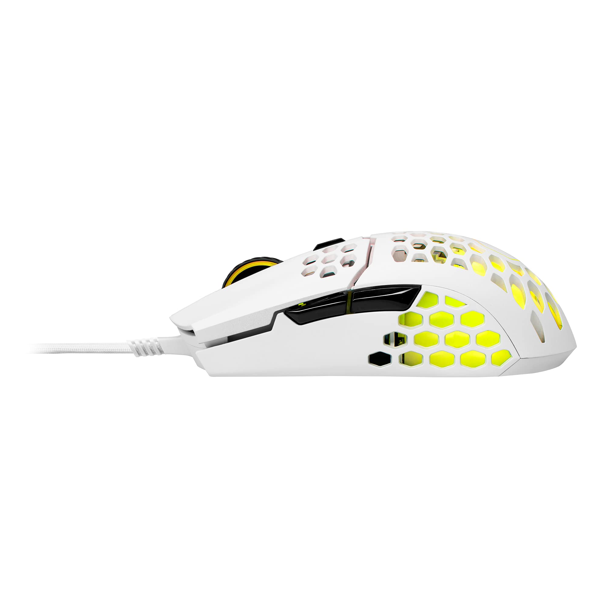 Cooler Master MM711 60G Matte White RGB Gaming Mouse - Lightweight Honeycomb Shell, Ultraweave Cable, Pixart 3389 16000 DPI Sensor | Perfect for FPS, MOBA & Esports Gaming