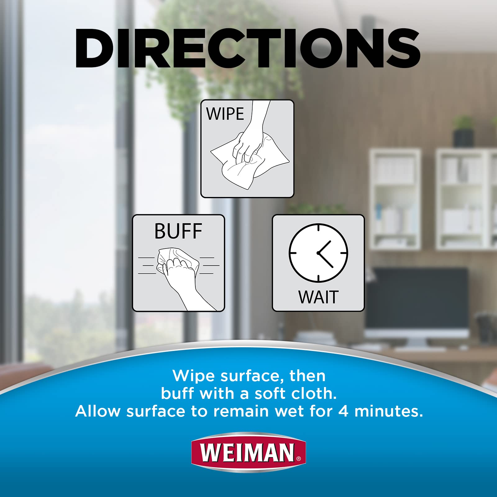 Weiman Disinfecting Electronic Wipes - Safe Cleaning for Screens, Laptops, Computers, TVs & Electronics | Antibacterial Tech Cleaning Wipes for Home, Office & School Use
