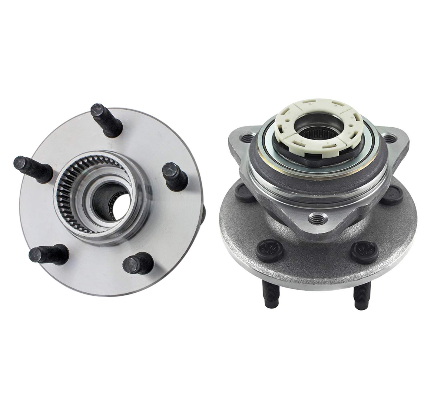 Pair of 2 Front Wheel Hub & Bearing Assemblies (Non-ABS) for 1998-2000 Ford Ranger 4WD - Replacement Parts for Off-Roading & Truck Maintenance