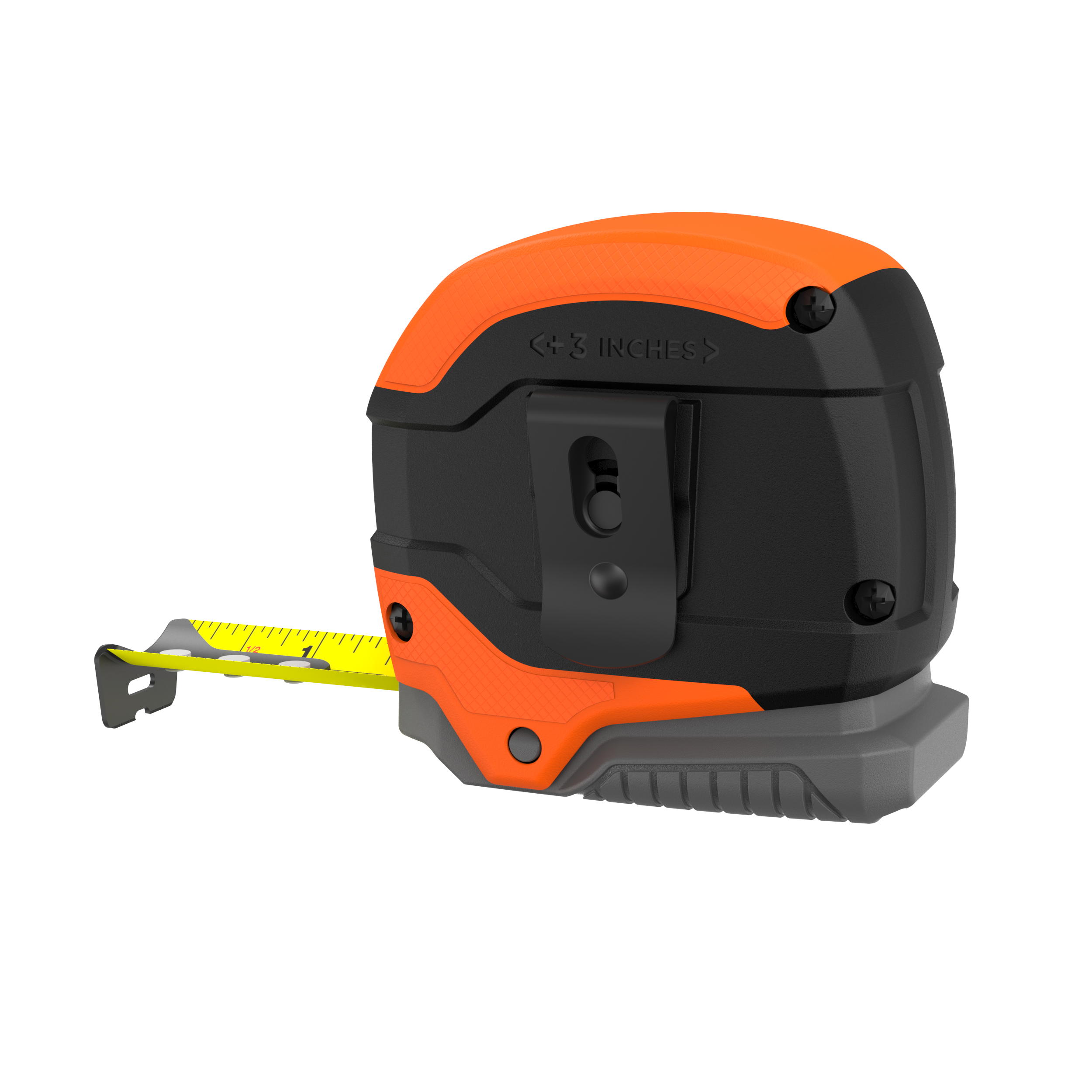 25ft Self-Locking Tape Measure with Grip Release - Durable Auto-Lock Retractable Measuring Tape for Construction, Carpentry, DIY Projects & Home Improvement