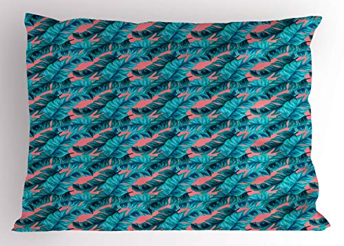 Coral and Petrol Blue