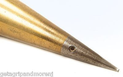 Vintage Dietzgen 5720 Brass Plumb Bobs - Set of 2 Removable Point Plumb Bobs (14 oz) - Antique Surveying Tools in Good Condition - Perfect for Construction, Land Surveying & DIY Projects