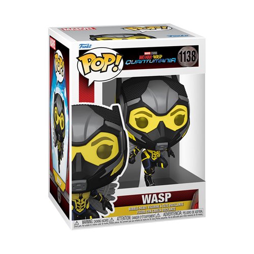 Ant-Man and The Wasp: Quantumania Funko Pop! Vinyl Figure - The Wasp Flying Action Pose [1138] | Marvel Movie Collectible for Display & Gift