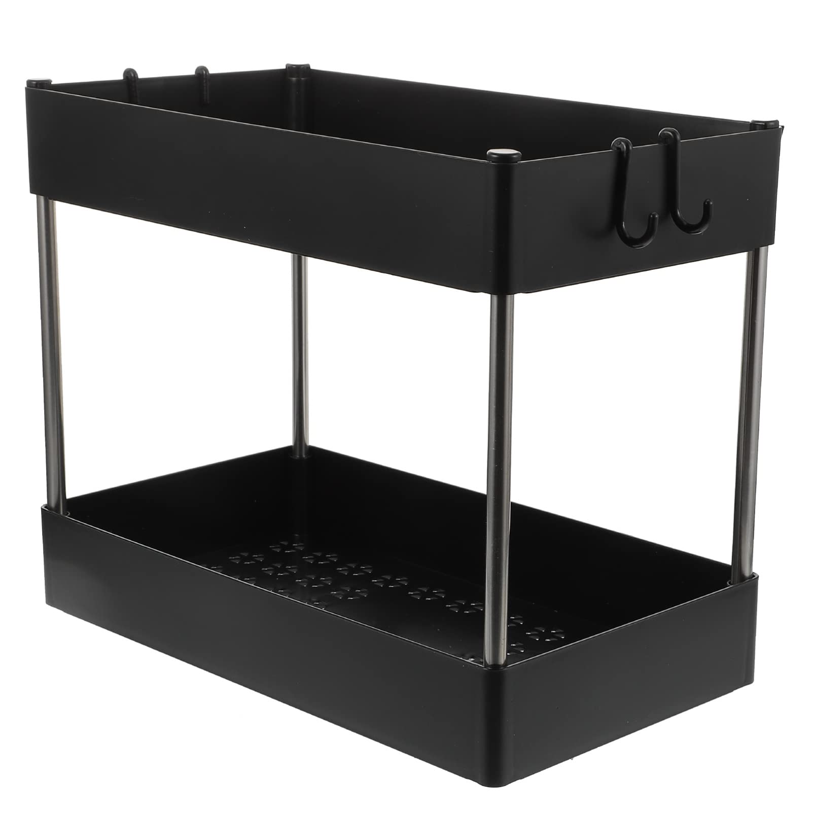 Hemoton 1-Piece Multipurpose Kitchen Storage Rack - Space Saving Spice Organizer Shelf for Bottles, Jars & Seasonings - Perfect for Pantry, Countertop & Cabinet Organization
