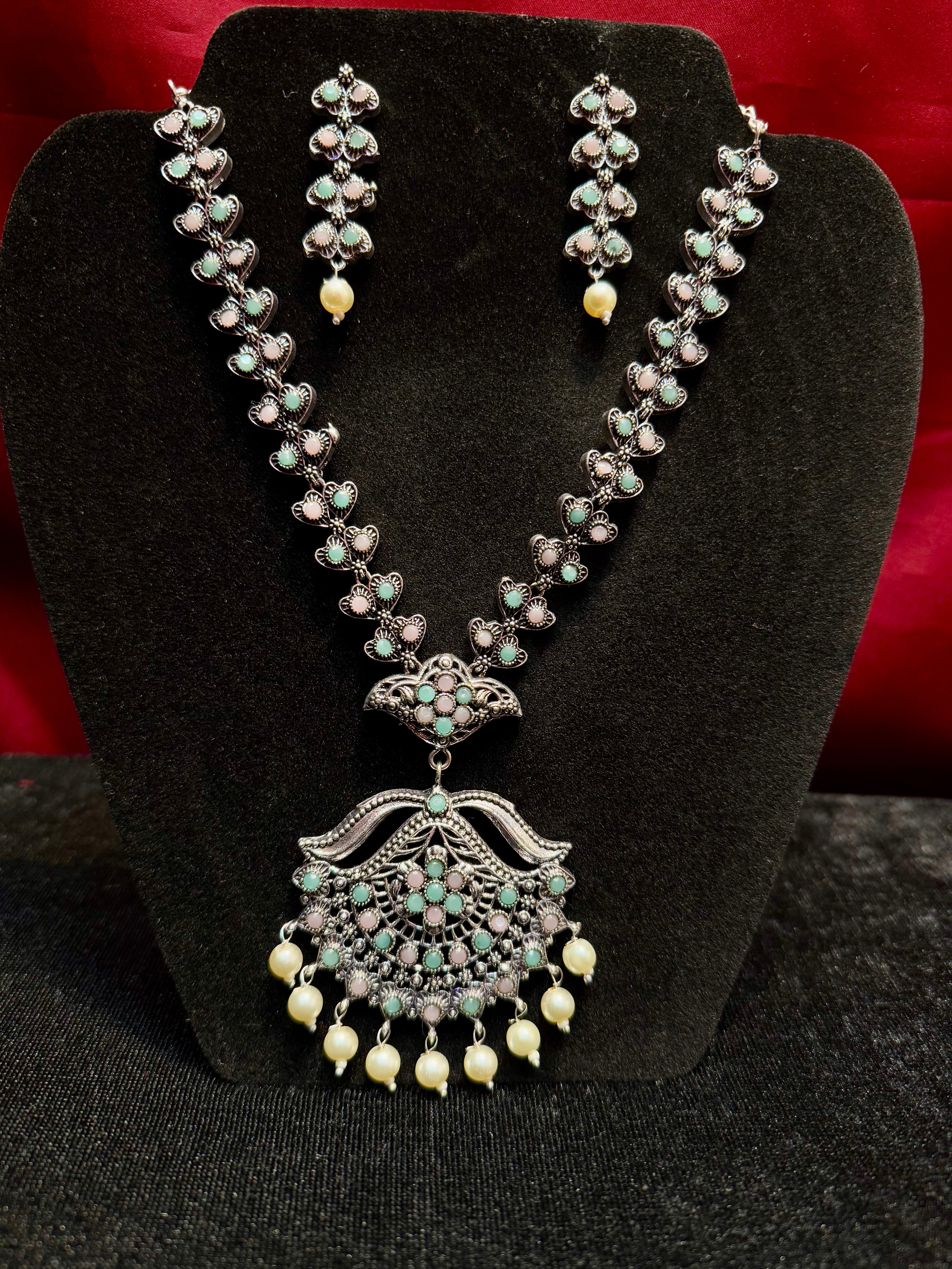 Elegant Multi-Colored Beaded Necklace and Earrings Set with White Beads - Perfect for Parties, Weddings, and Special Occasions