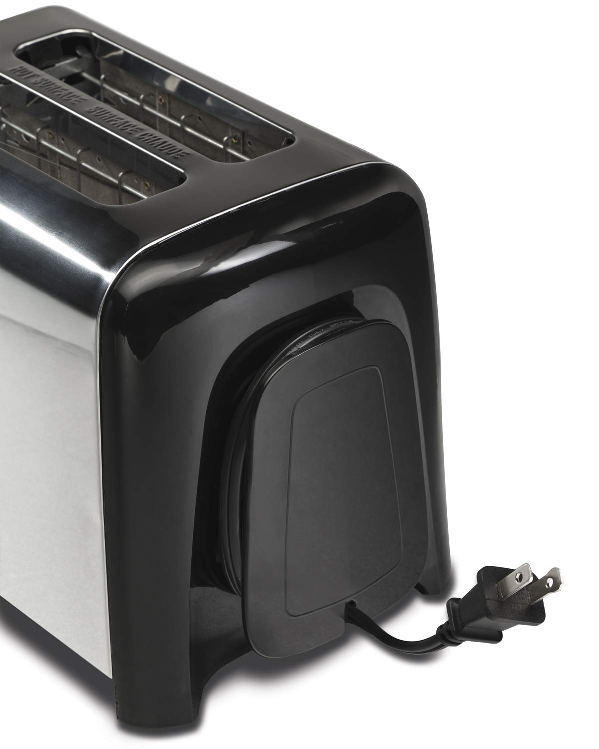 Hamilton Beach Chrome/Black Electric Toaster 220V - Perfect for Breakfast, Office, or Dorm Room Use