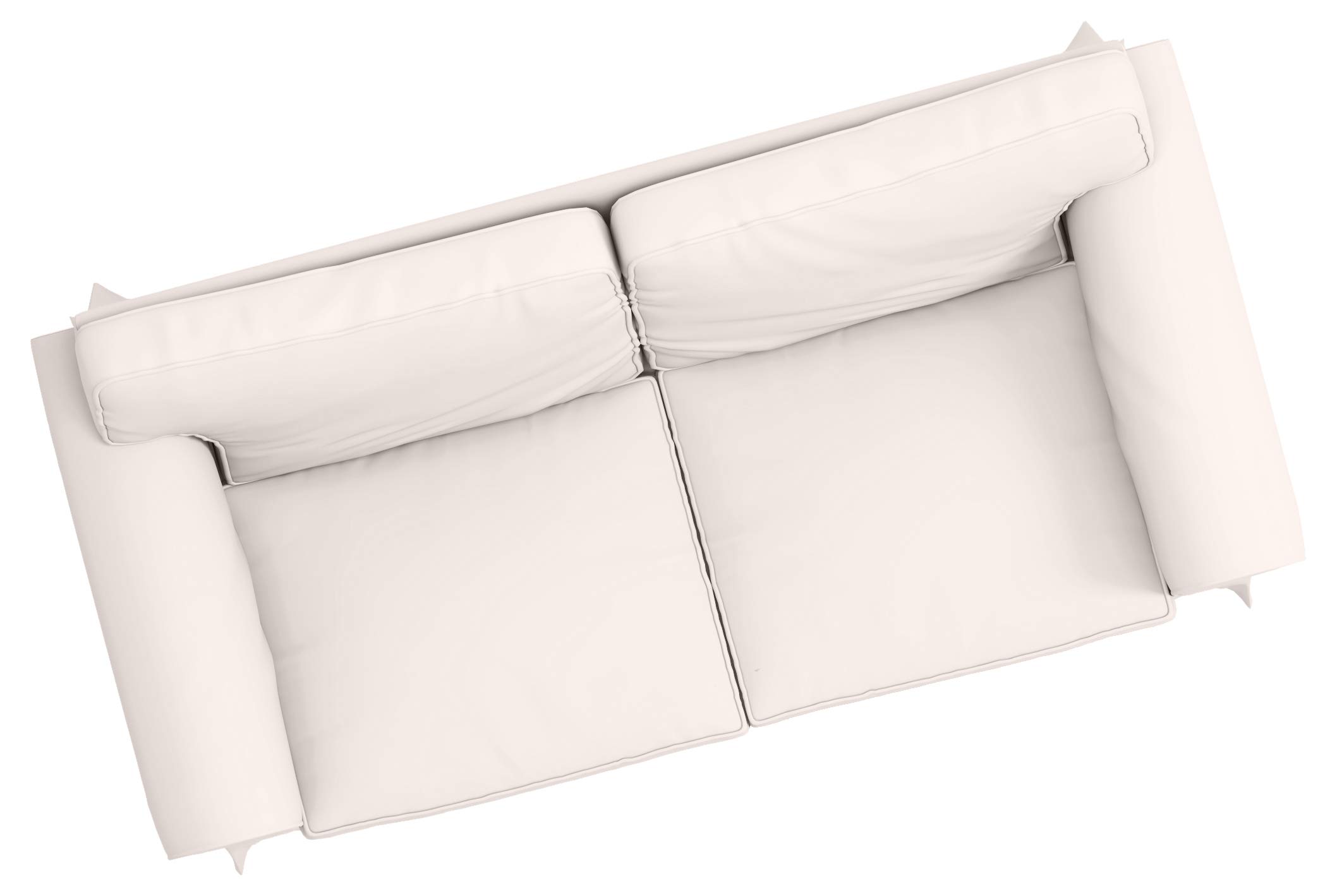 Custom-Made IKEA Ektorp Loveseat Sofa Cover Replacement - 2 Seat Slipcover in Beige Polyester | Perfect for Home Decor, Living Room Upgrade & Furniture Protection