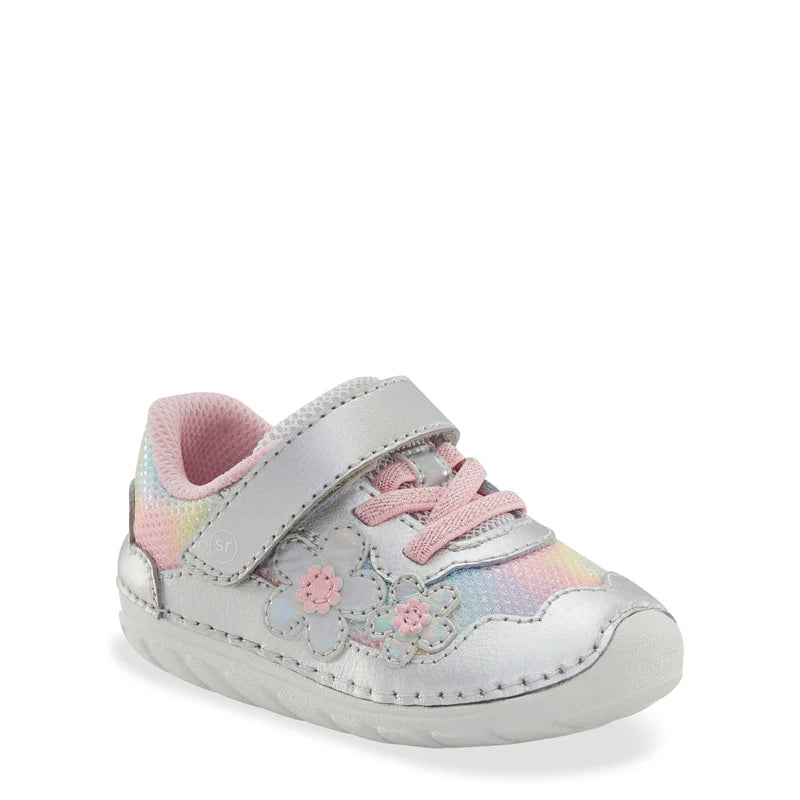 Stride Rite Rainbow Rosa Soft Motion Baby Sneakers - Lightweight Walking Shoes for Toddlers & Infants - Perfect for First Steps, Playtime & Outdoor Adventures