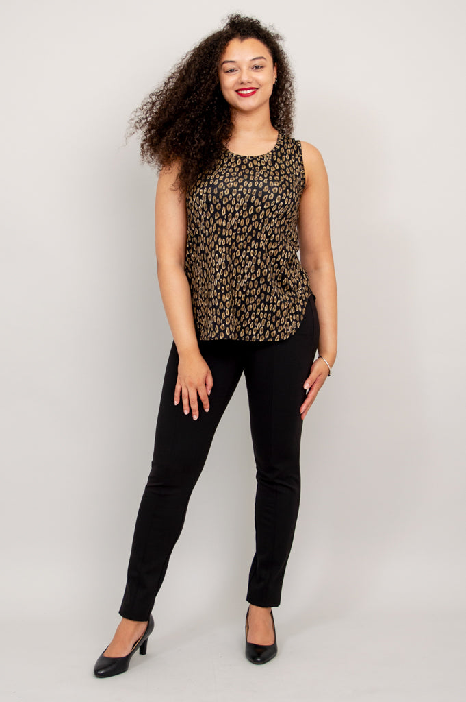 Jazz Tank Top - Jungle Print Bamboo Fabric - Women's Casual Wear for Summer & Music Festivals