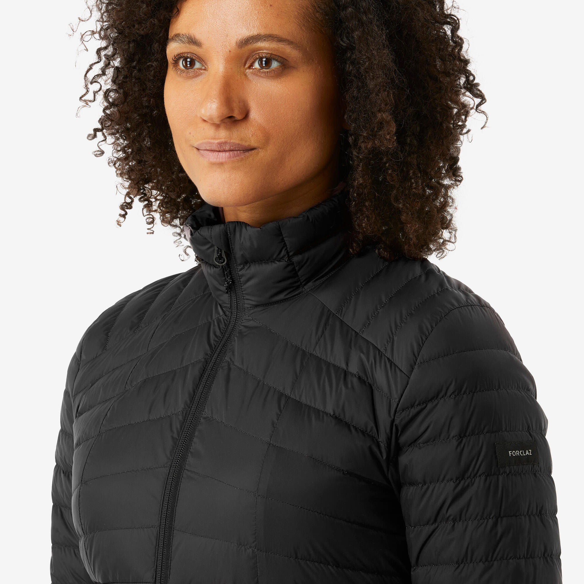 Forclaz Women’s MT100 Down Puffer Jacket - Lightweight Warm Winter Coat, Water-Resistant, Hooded - Perfect for Hiking, Skiing & Outdoor Adventures