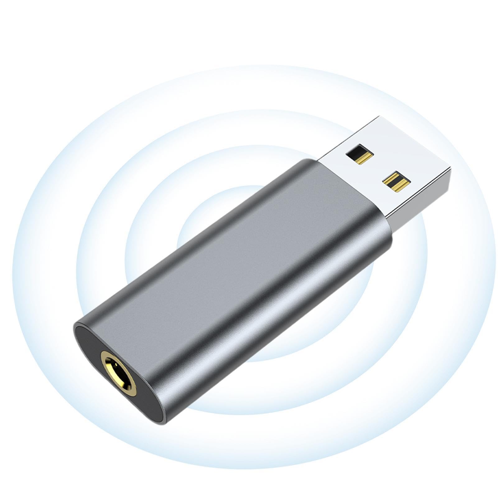Firulab External USB Sound Card - 3.5mm Aux to USB Plug & Play Audio Adapter for Gaming Headsets | Compatible with League of Legends, PC, Laptop | Perfect for Streaming, Online Gaming & Conference Calls