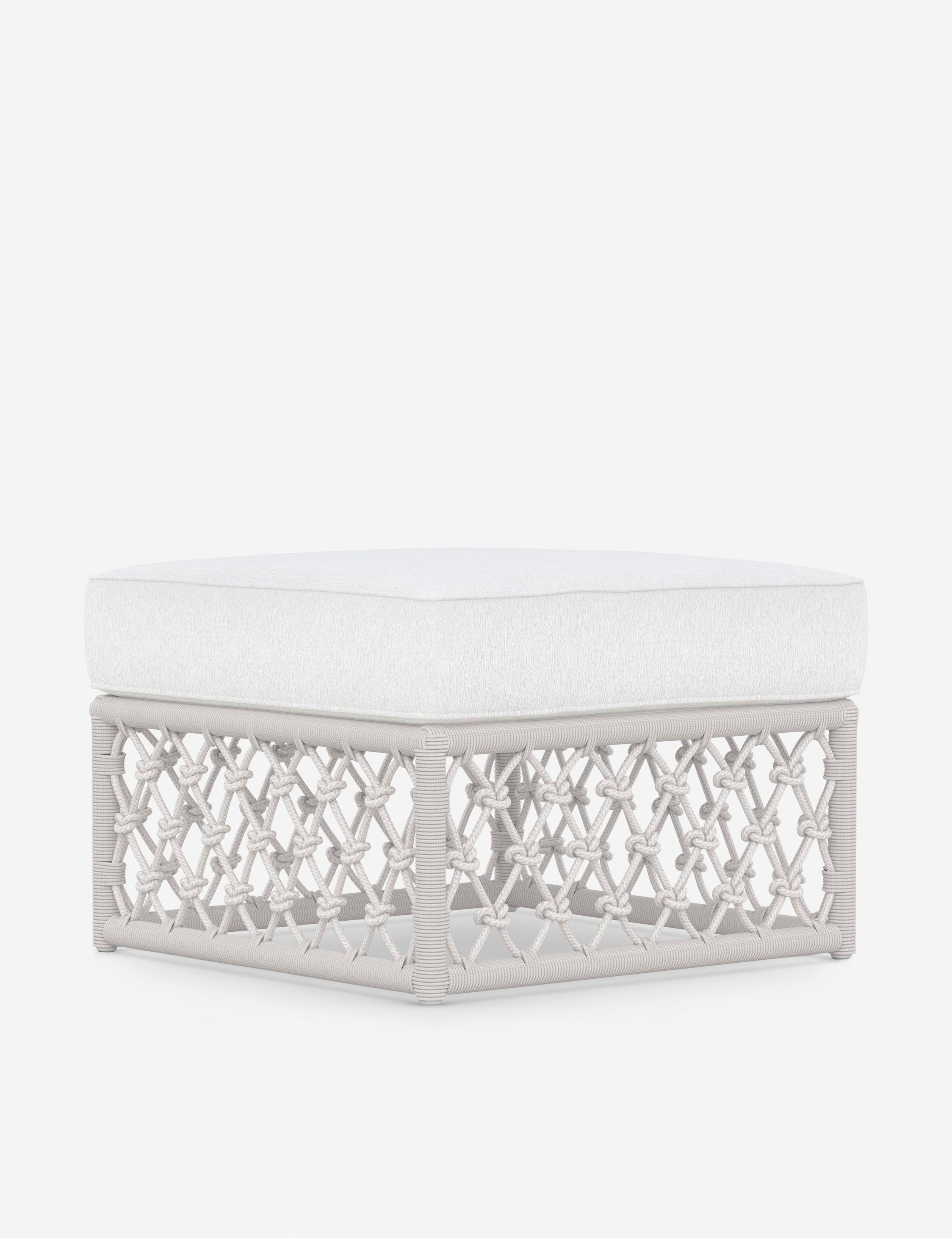 Gibbs Indoor Outdoor Ottoman - Waterproof & Weather-Resistant Patio Furniture for Garden, Poolside, Deck, and Living Room - Perfect for Relaxing and Extra Seating