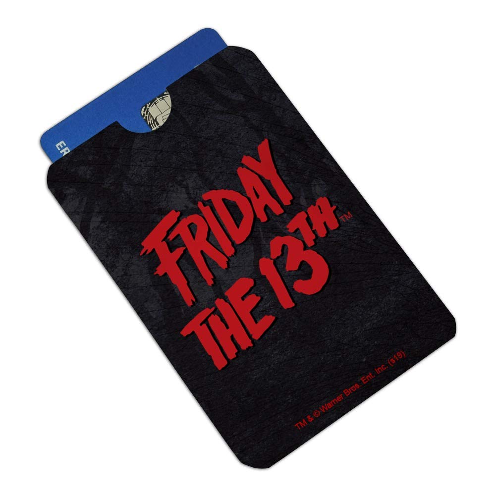 Friday the 13th Logo RFID Blocking Credit Card Holder - Set of 4 Protective Sleeves for Wallet & Purse - Secure Your Cards from Digital Theft | Perfect for Travel, Shopping & Everyday Use