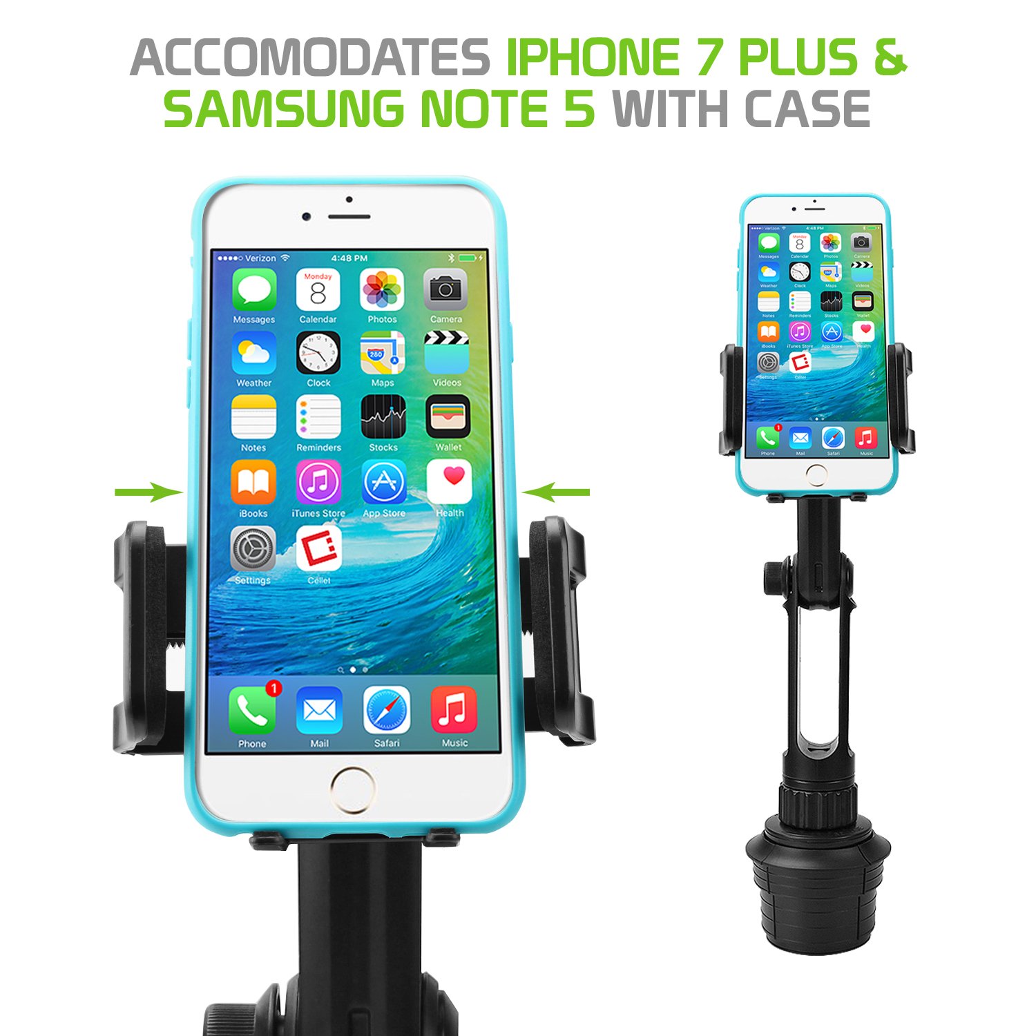 Universal Smartphone Cup Holder Mount - 13