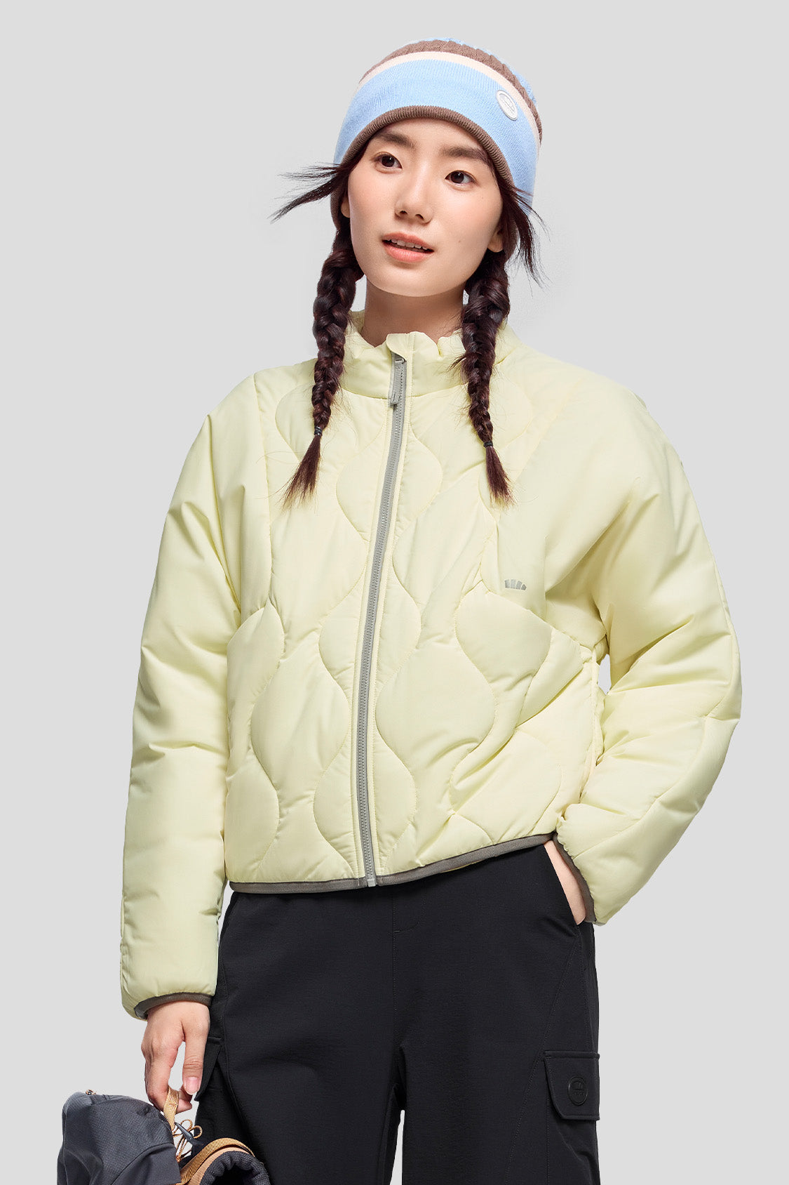 ModuWarm Women's Detachable Hood Jacket - Lightweight Waterproof Windbreaker for Outdoor Hiking, Camping & Travel