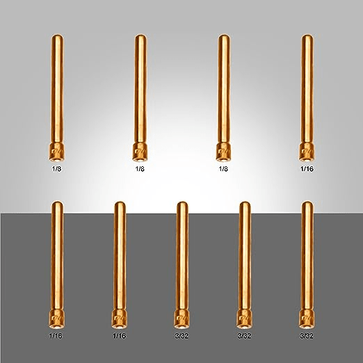 SSimder WP17 TIG Welding Consumables Pack - 28Pcs Tungsten Electrodes, Cups & Accessories for TIG Welding Machines | Perfect for DIY, Metal Fabrication & Automotive Repair