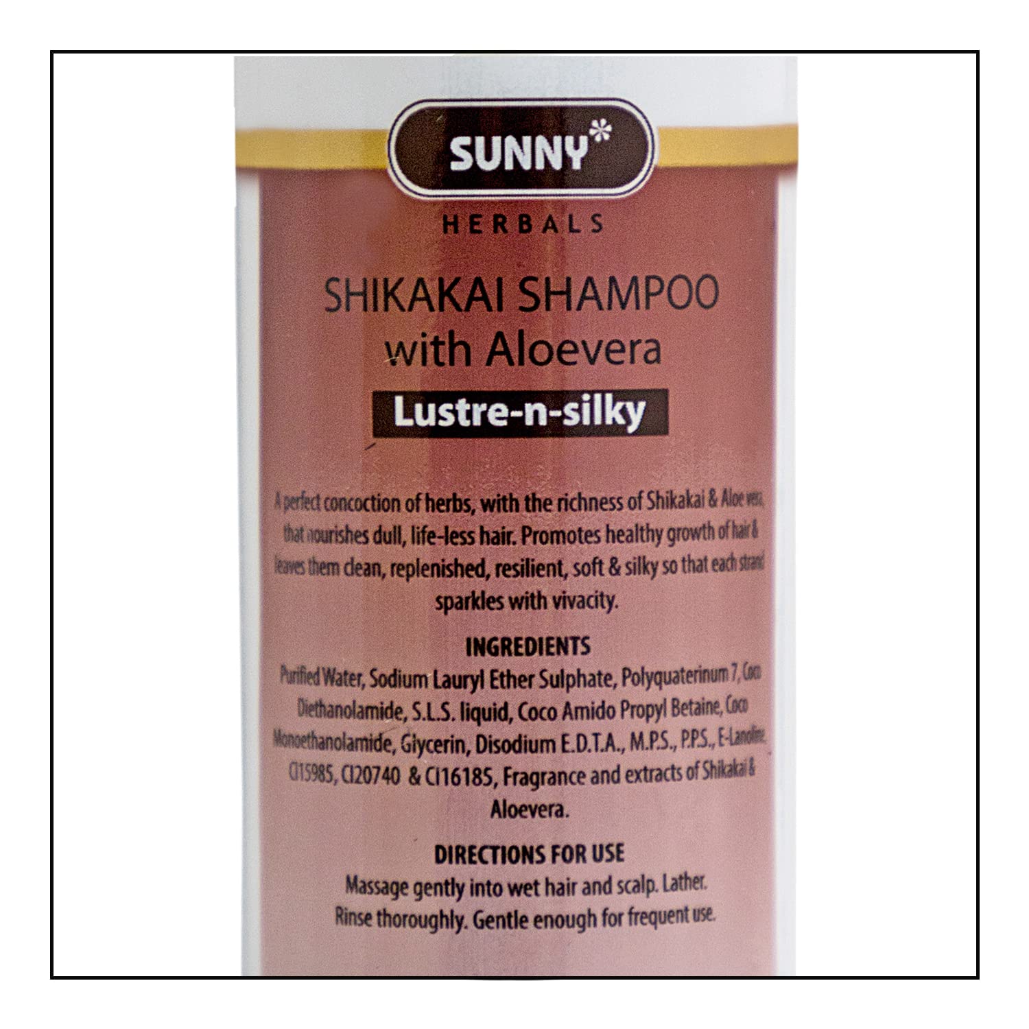 Sunny Shikakai Shampoo with Aloe Vera & Herbs - Natural Hair Revitalizer for Dull Hair | Fruit Acid Detox for Scalp & Follicles | Prevents Split Ends, pH Balanced for Sensitive Skin | Men & Women 250ml | Perfect for Daily Hair Care & Scalp Nourishment