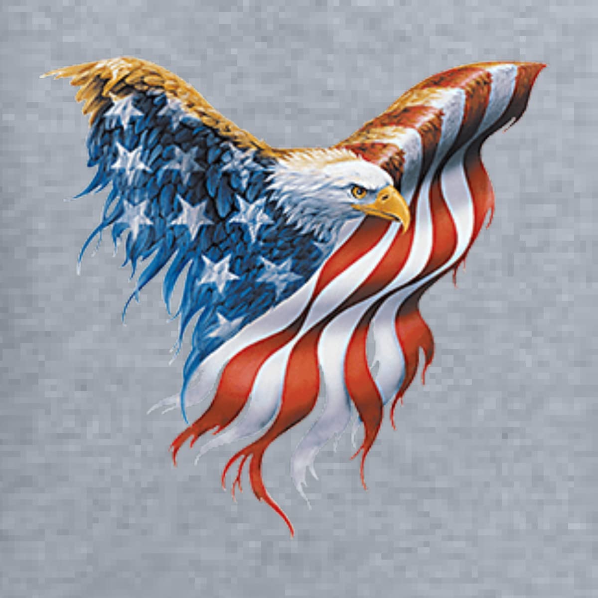 American Flag Eagle Patriotic Graphic T-Shirt for Men | USA Pride Americana Tee | Casual Wear & Independence Day Celebration