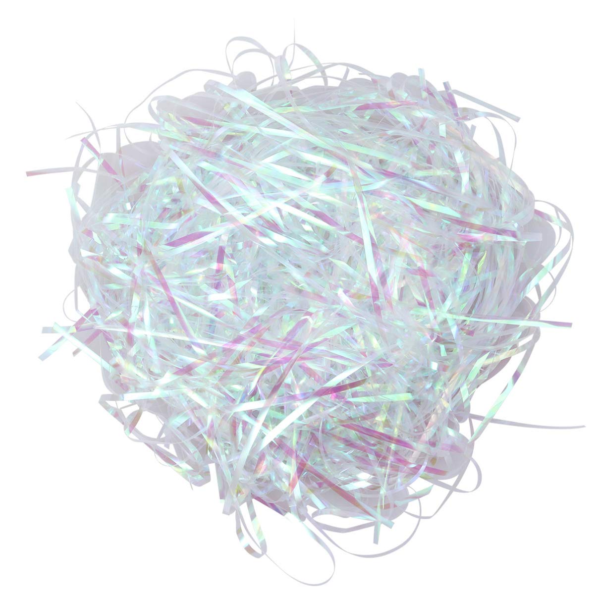 Healifty 20G 3MM Crinkle Cut Shredded Filler Paper - Rose Gold & Silver Confetti for Gift Baskets, Boxes, Party Decorations & Craft Packing - Perfect for Weddings, Birthdays & Holiday Gift Wrapping
